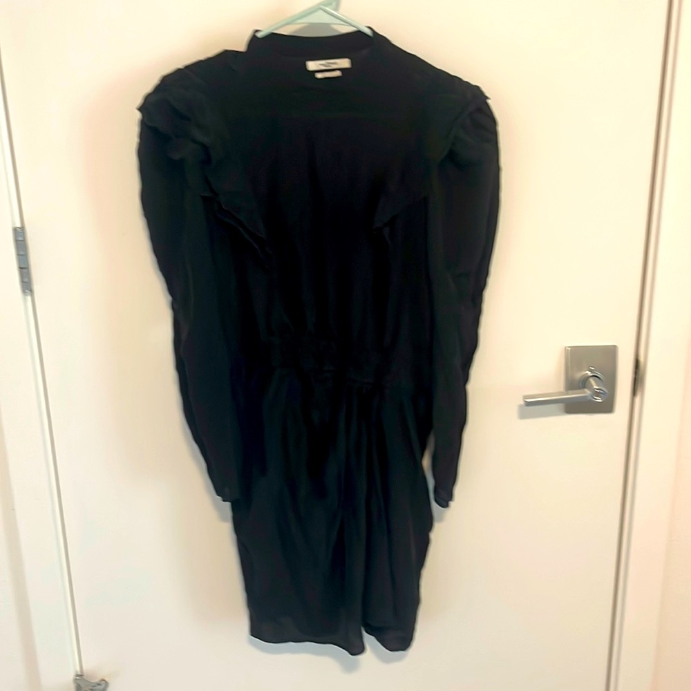 Black silk dress